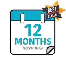 Load image into Gallery viewer, Premium Full Package 12 Months IPTV Service - 99$ | IPTVONE.tv The World&#39;s Best IPTV Provider.